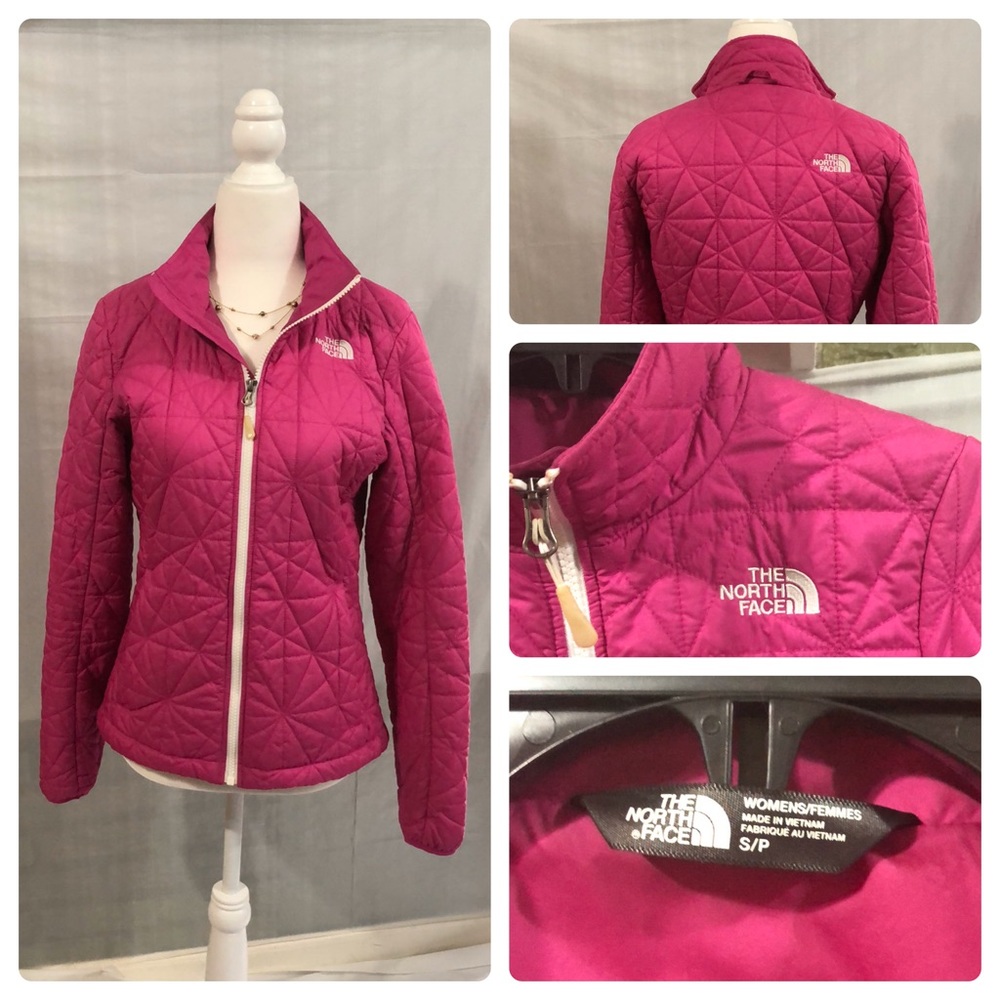 North Face Winter Jacket, fitted hot pink